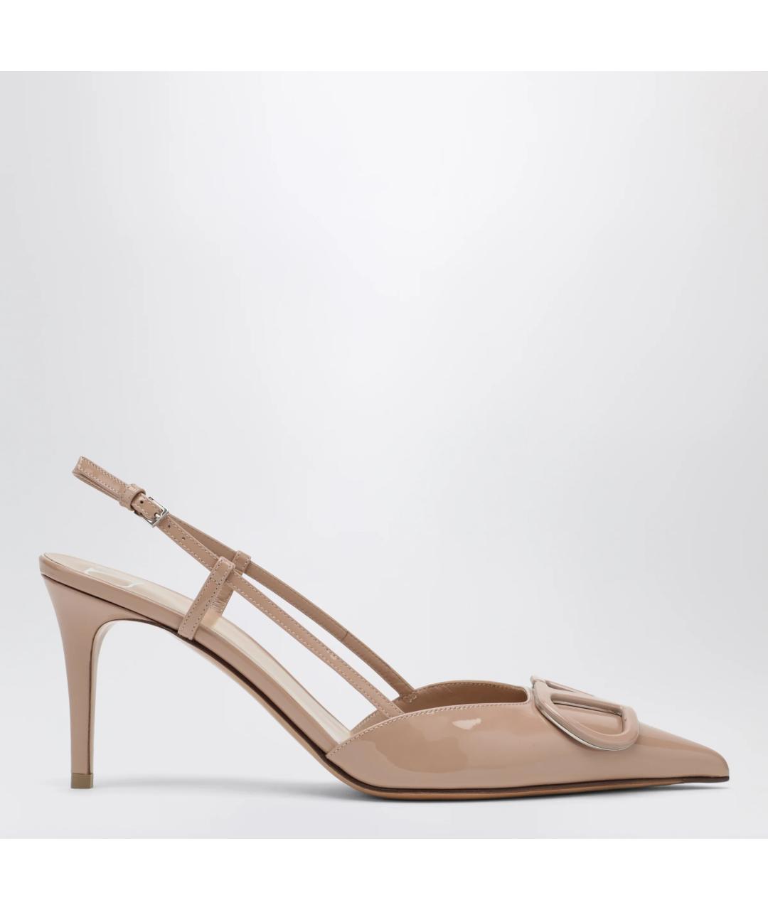 VALENTINO Розовые кожаные туфли, фото 3