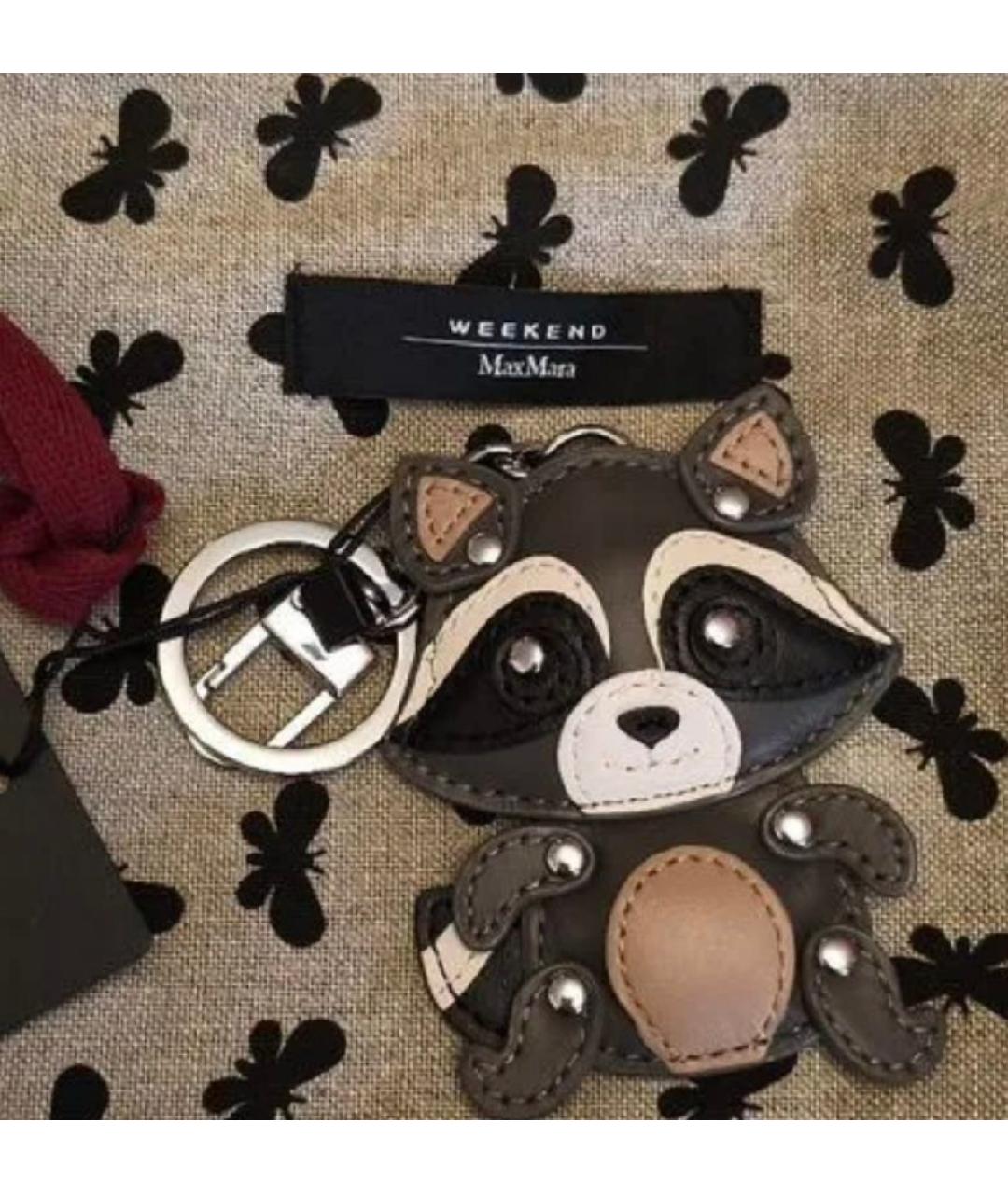 WEEKEND MAX MARA Антрацитовый брелок, фото 3