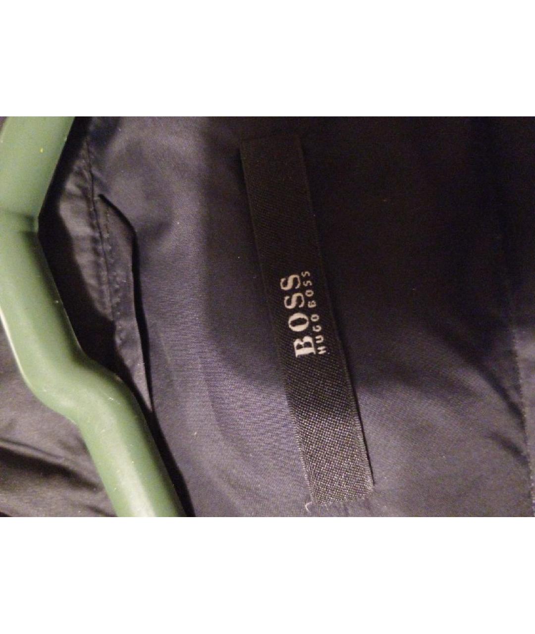 HUGO BOSS Черный полиэстеровый пуховик, фото 4