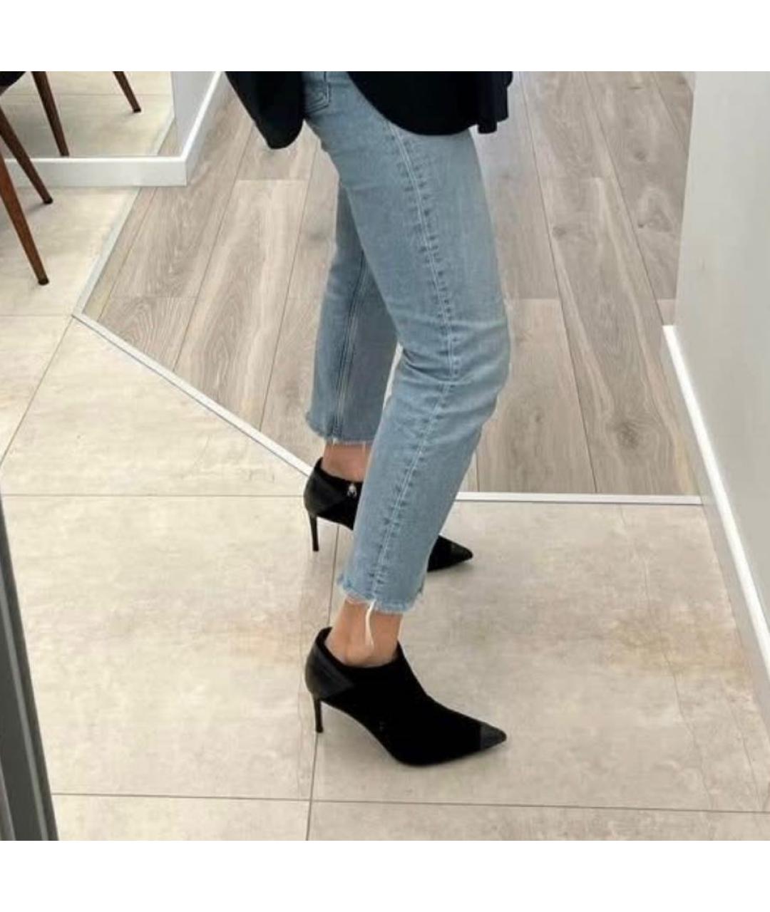 GIUSEPPE ZANOTTI DESIGN Черные кожаные ботильоны, фото 7