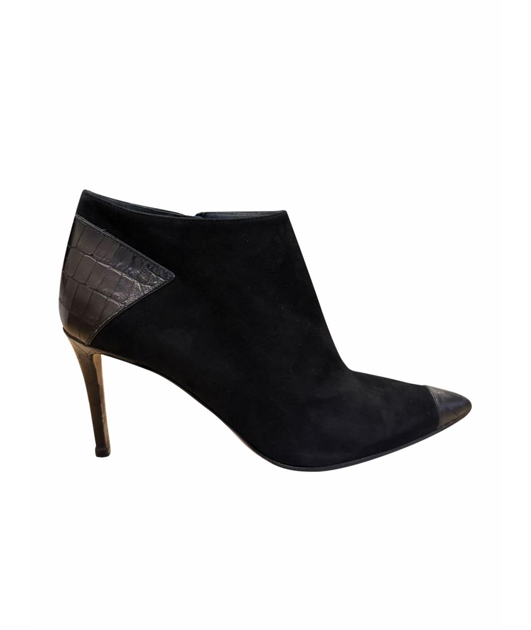 GIUSEPPE ZANOTTI DESIGN Черные кожаные ботильоны, фото 1