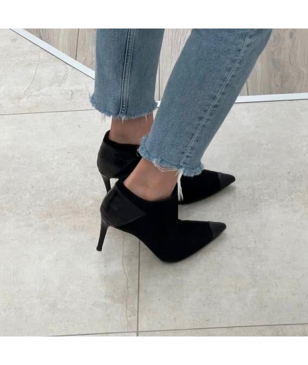 GIUSEPPE ZANOTTI DESIGN Черные кожаные ботильоны, фото 8