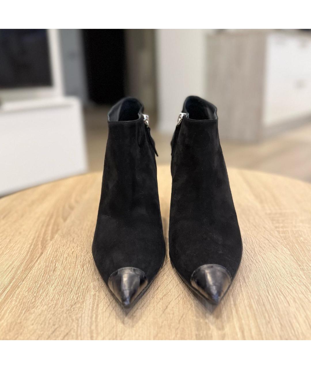 GIUSEPPE ZANOTTI DESIGN Черные кожаные ботильоны, фото 2