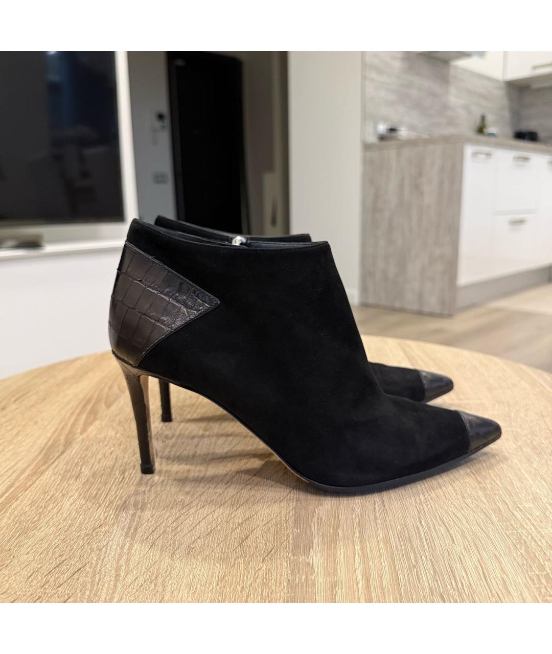 GIUSEPPE ZANOTTI DESIGN Черные кожаные ботильоны, фото 9