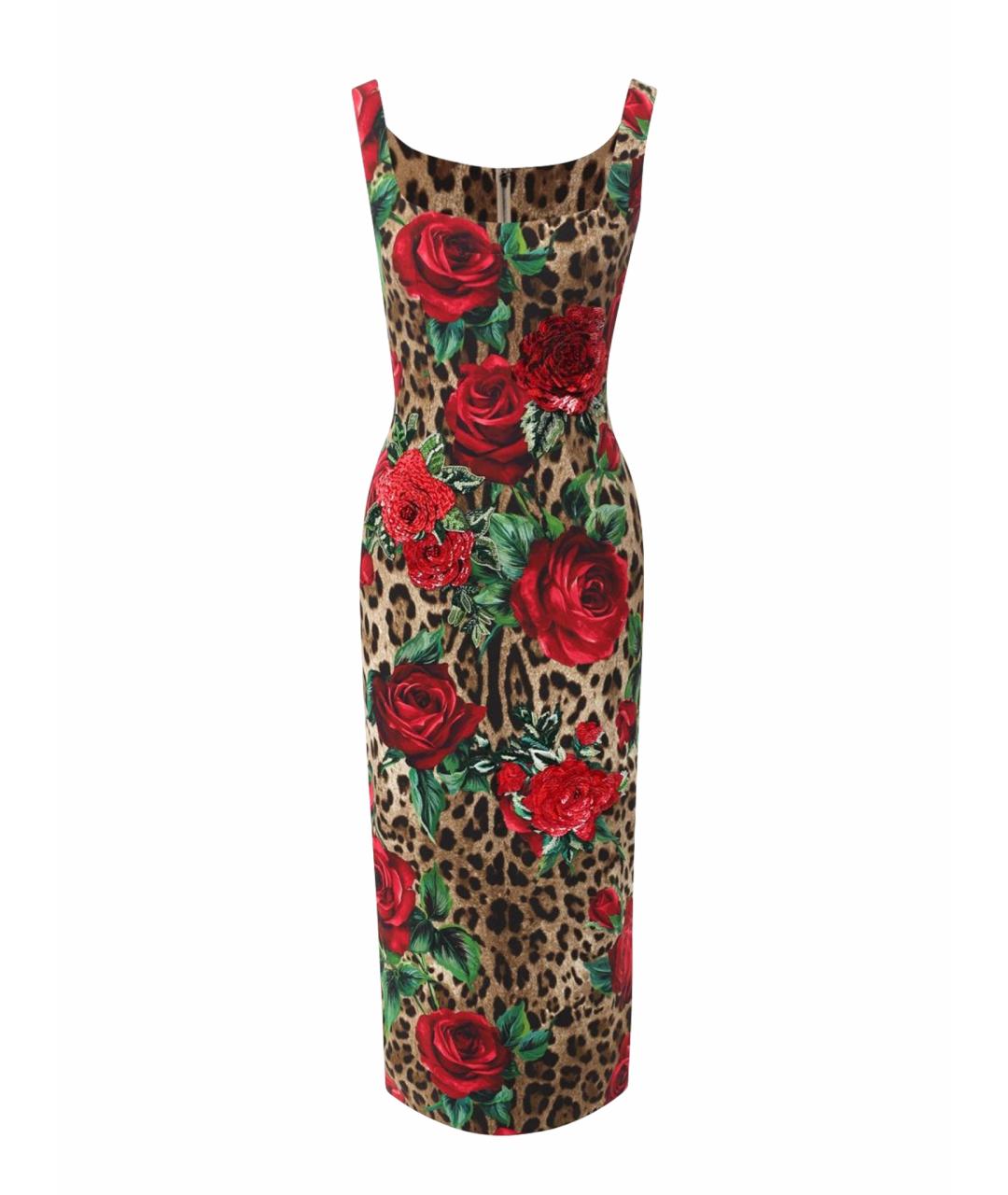 DOLCE&GABBANA Коричневое коктейльное платье, фото 1