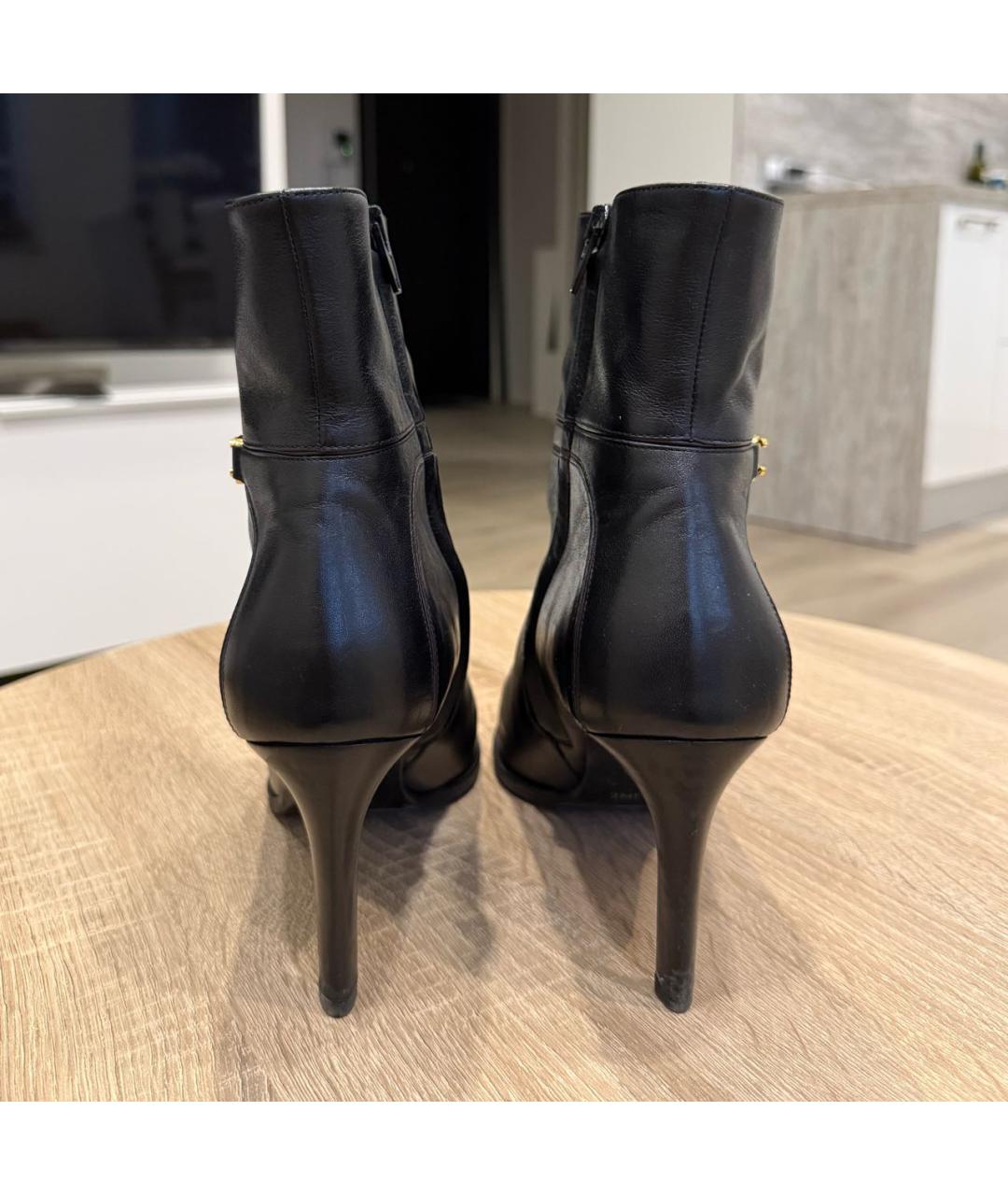 CELINE Черные кожаные полусапоги, фото 3