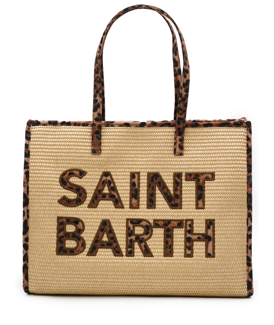 MC2 SAINT BARTH Бежевая хлопковая сумка тоут, фото 1