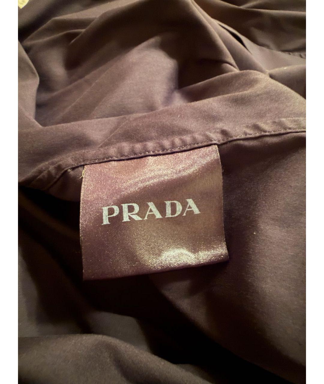 PRADA Черная хлопковая классическая рубашка, фото 3