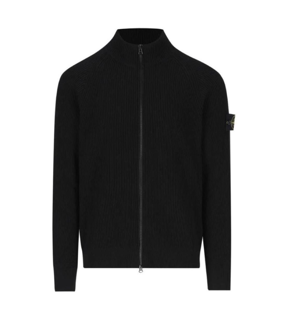 STONE ISLAND Черный шерстяной джемпер / свитер, фото 6