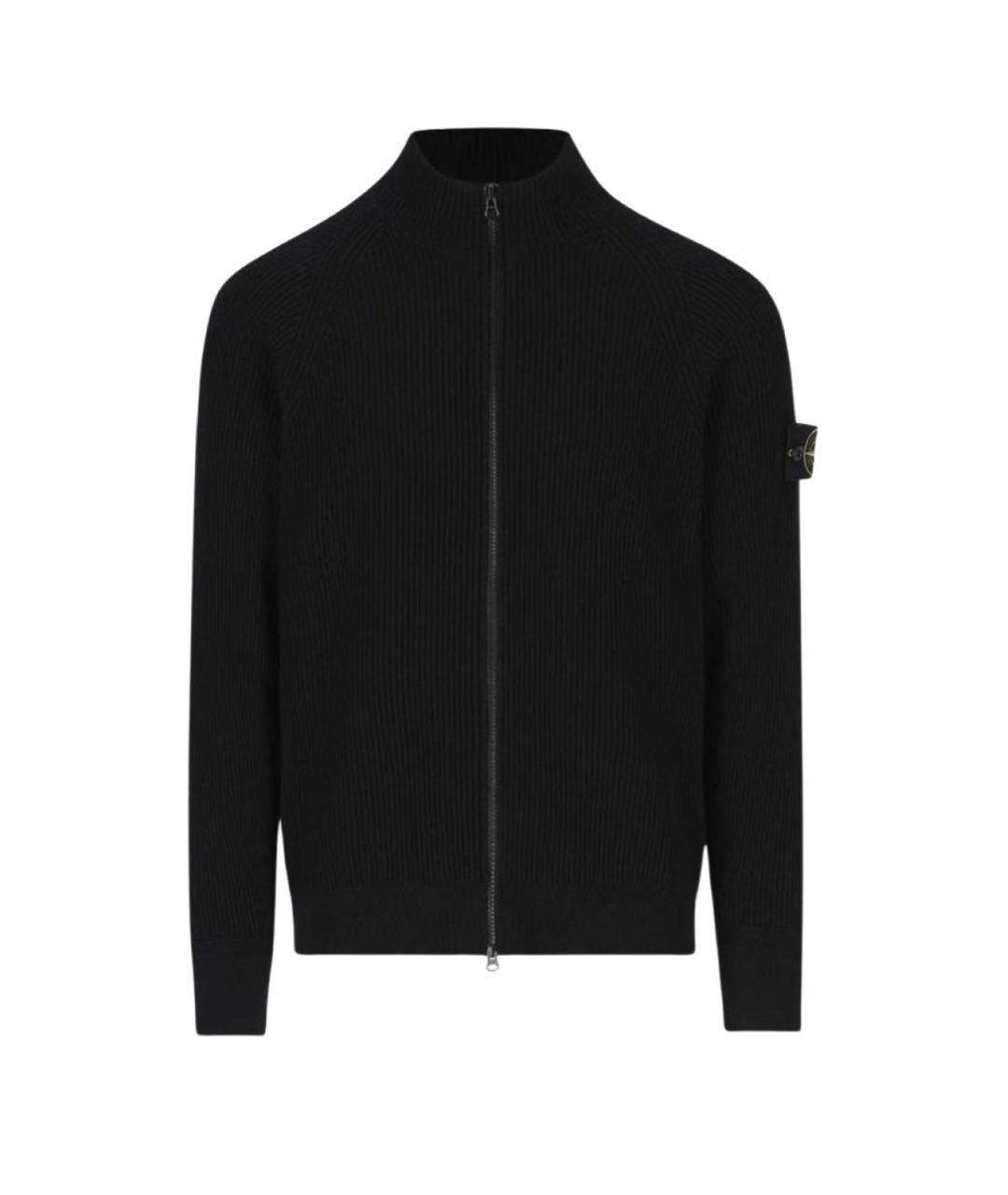 STONE ISLAND Черный шерстяной джемпер / свитер, фото 8