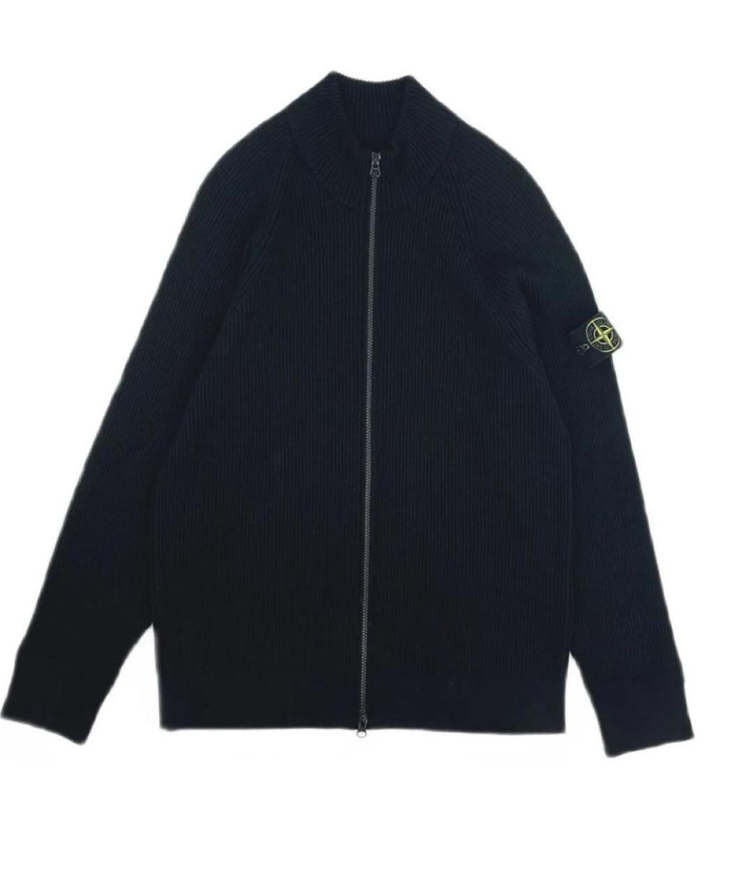 STONE ISLAND Черный шерстяной джемпер / свитер, фото 7