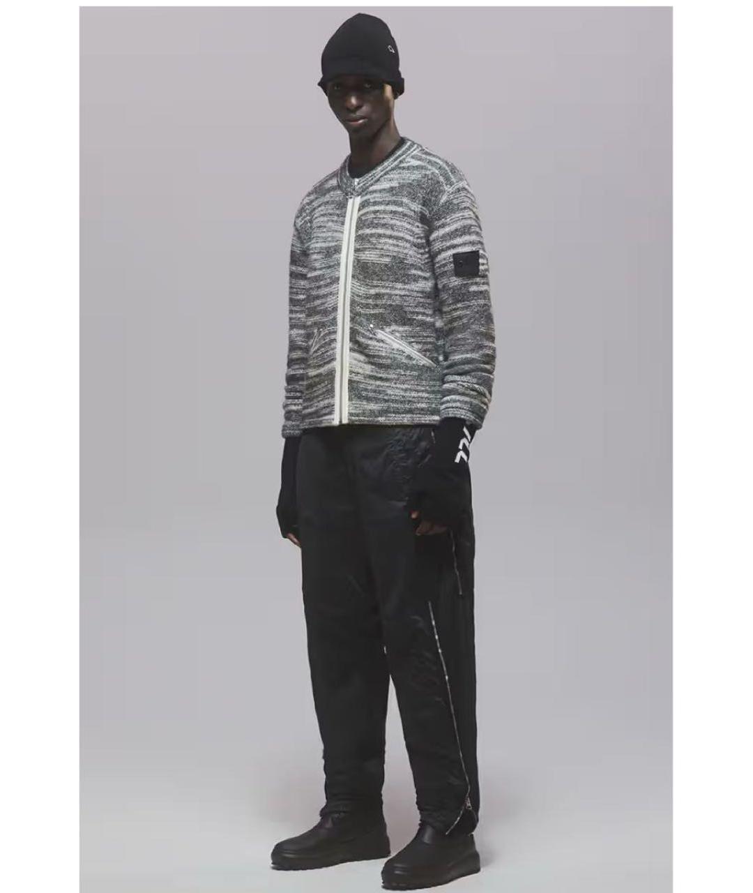 STONE ISLAND Серый шерстяной джемпер / свитер, фото 2