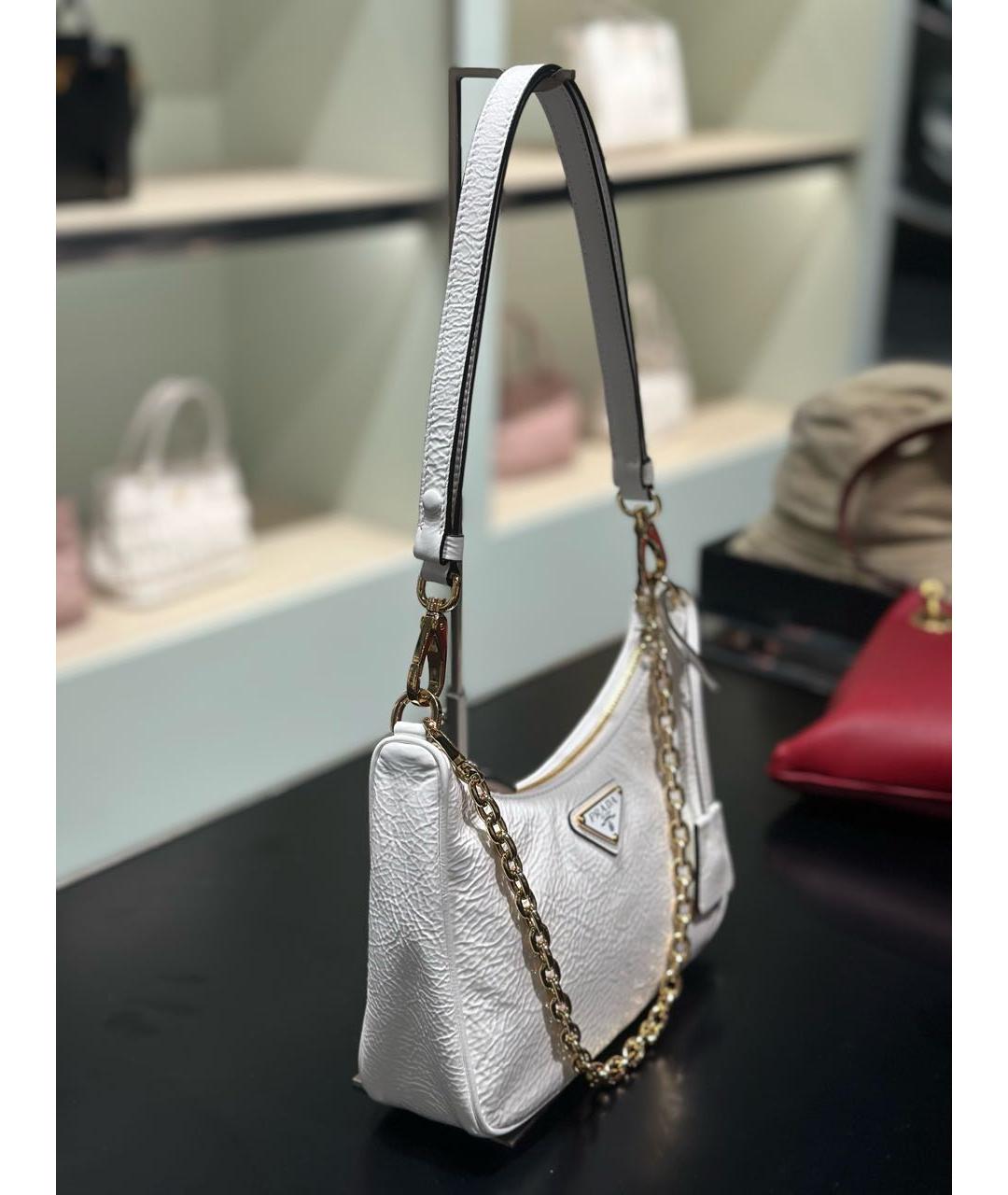 PRADA Белая сумка через плечо, фото 2