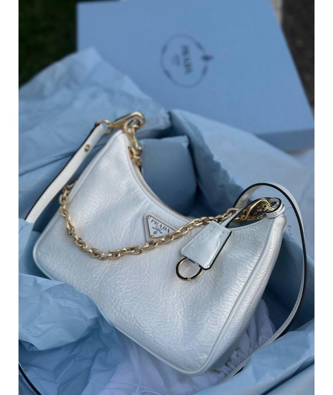 PRADA Белая сумка через плечо, фото 4