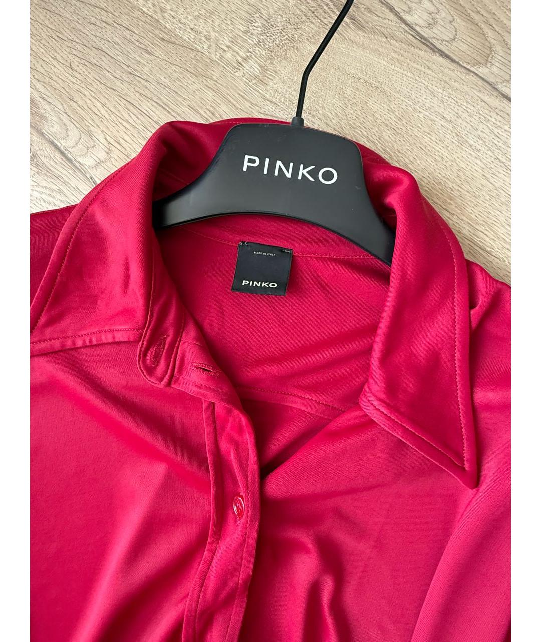 PINKO Розовое вискозное вечернее платье, фото 3