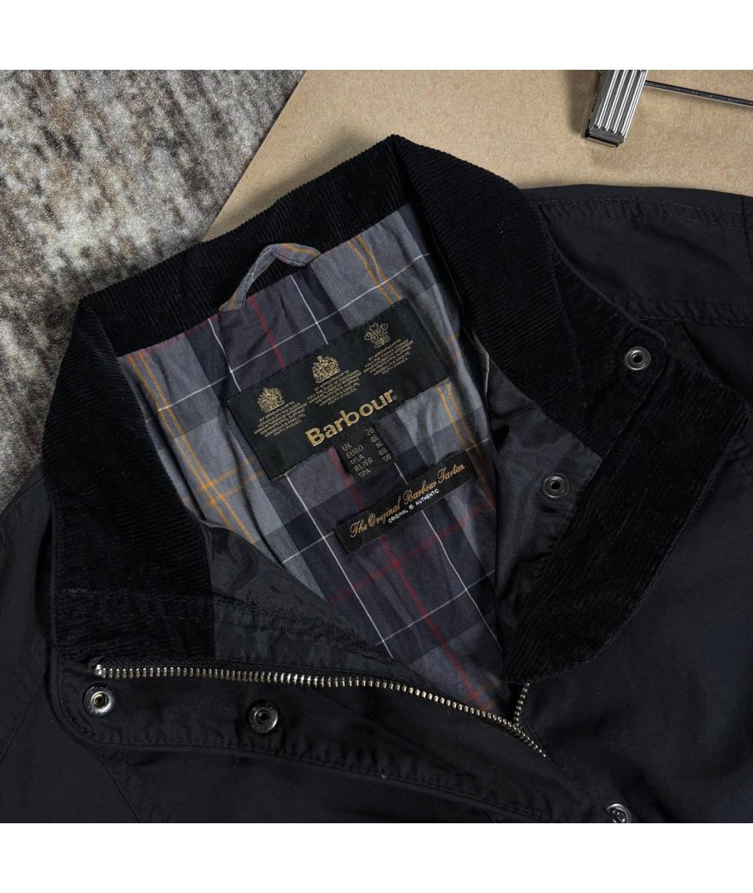 BARBOUR Черная хлопковая куртка, фото 6