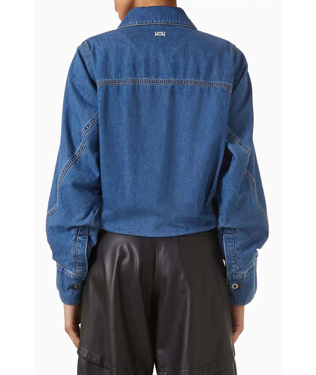 LOEWE Синяя хлопковая куртка, фото 4
