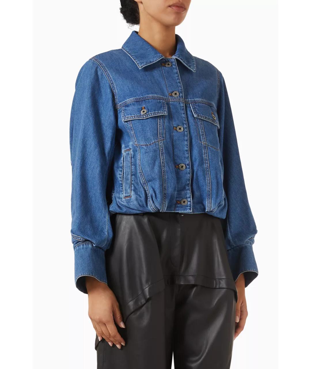 LOEWE Синяя хлопковая куртка, фото 3
