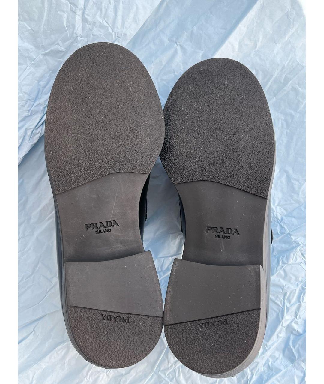PRADA Черные кожаные лоферы, фото 6
