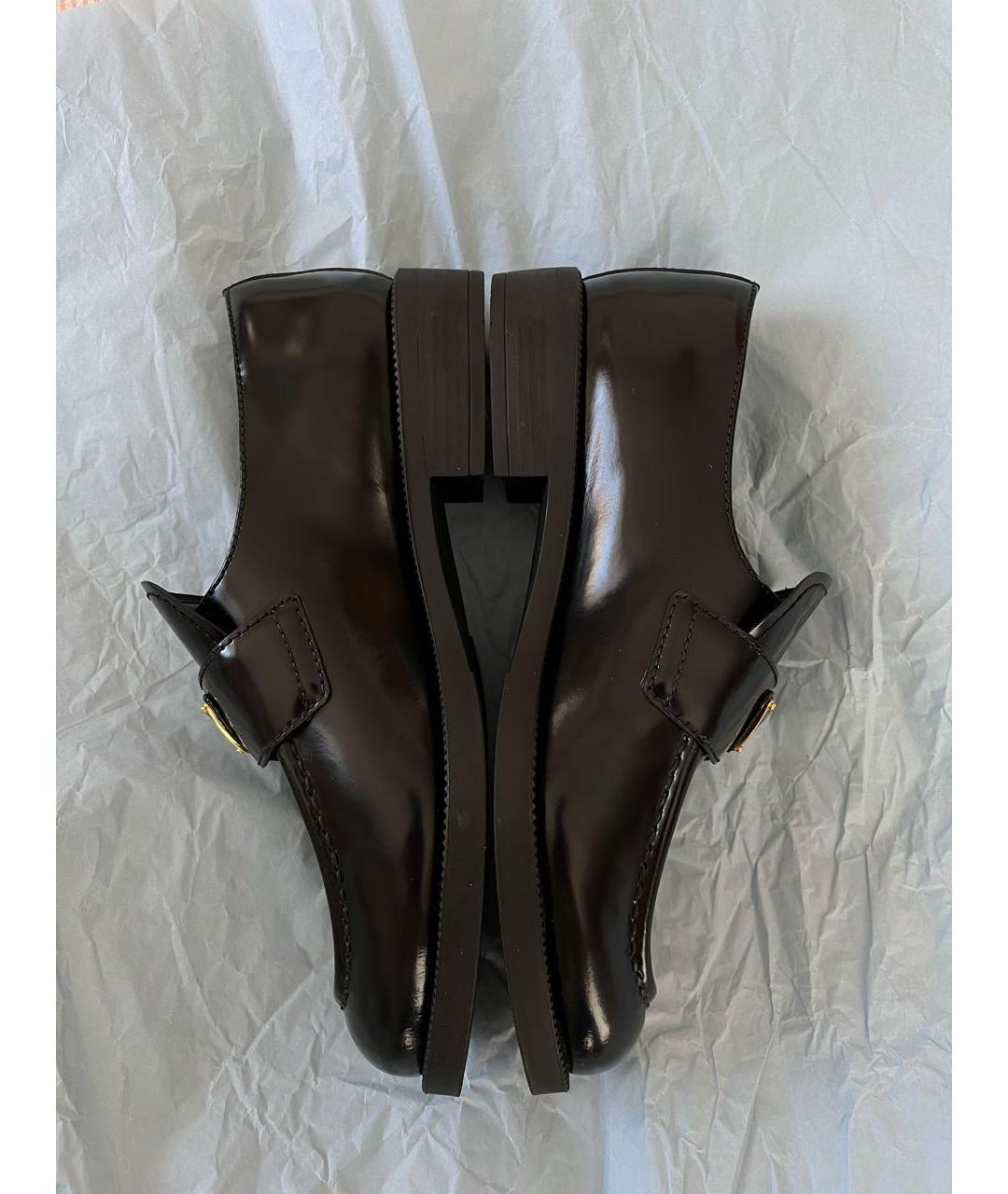 PRADA Черные кожаные лоферы, фото 4