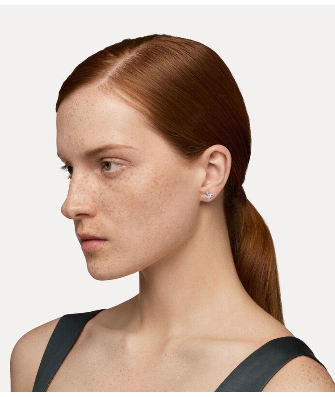 VIVIENNE WESTWOOD Серебряные металлические серьги, фото 3