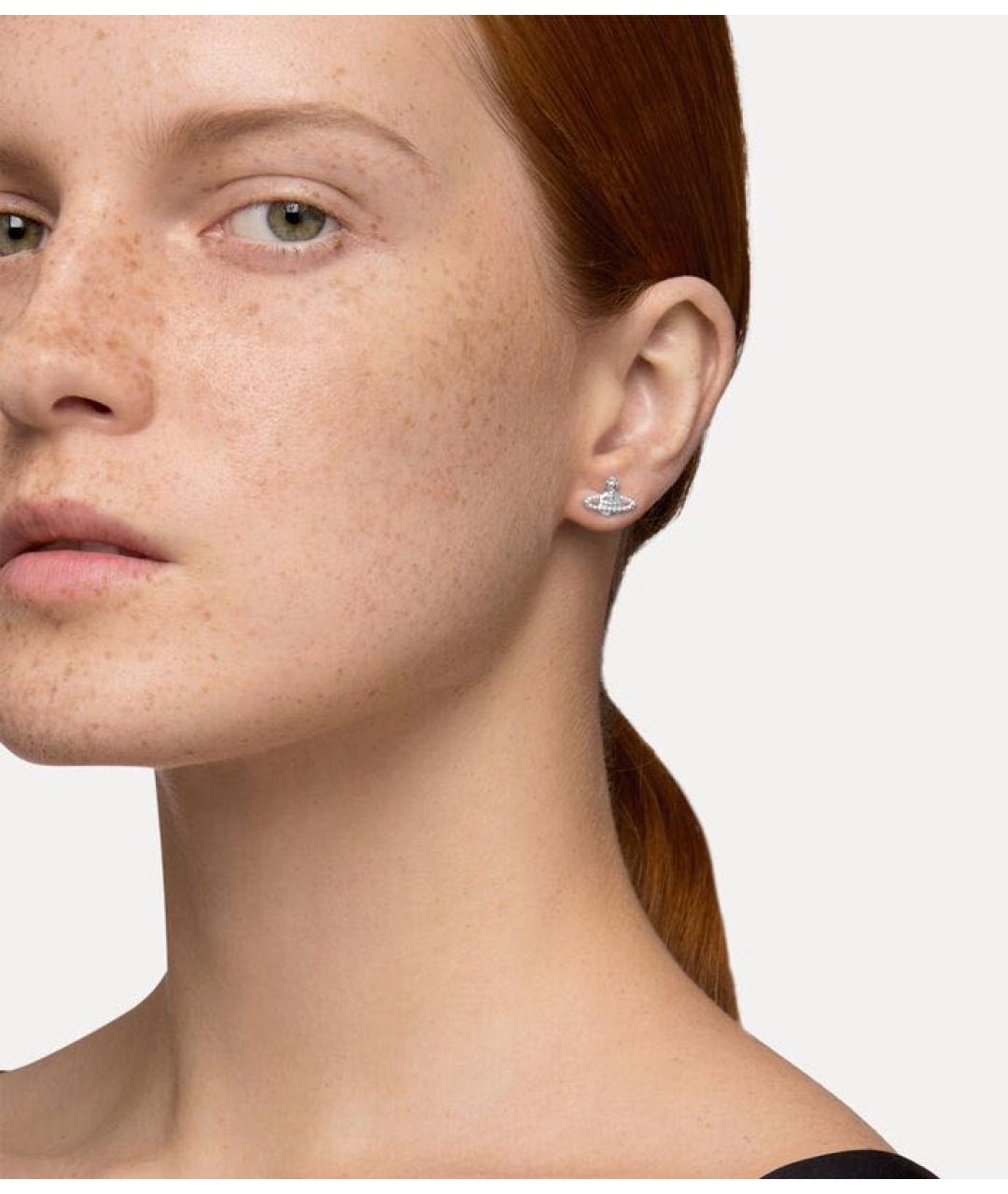 VIVIENNE WESTWOOD Серебряные металлические серьги, фото 4