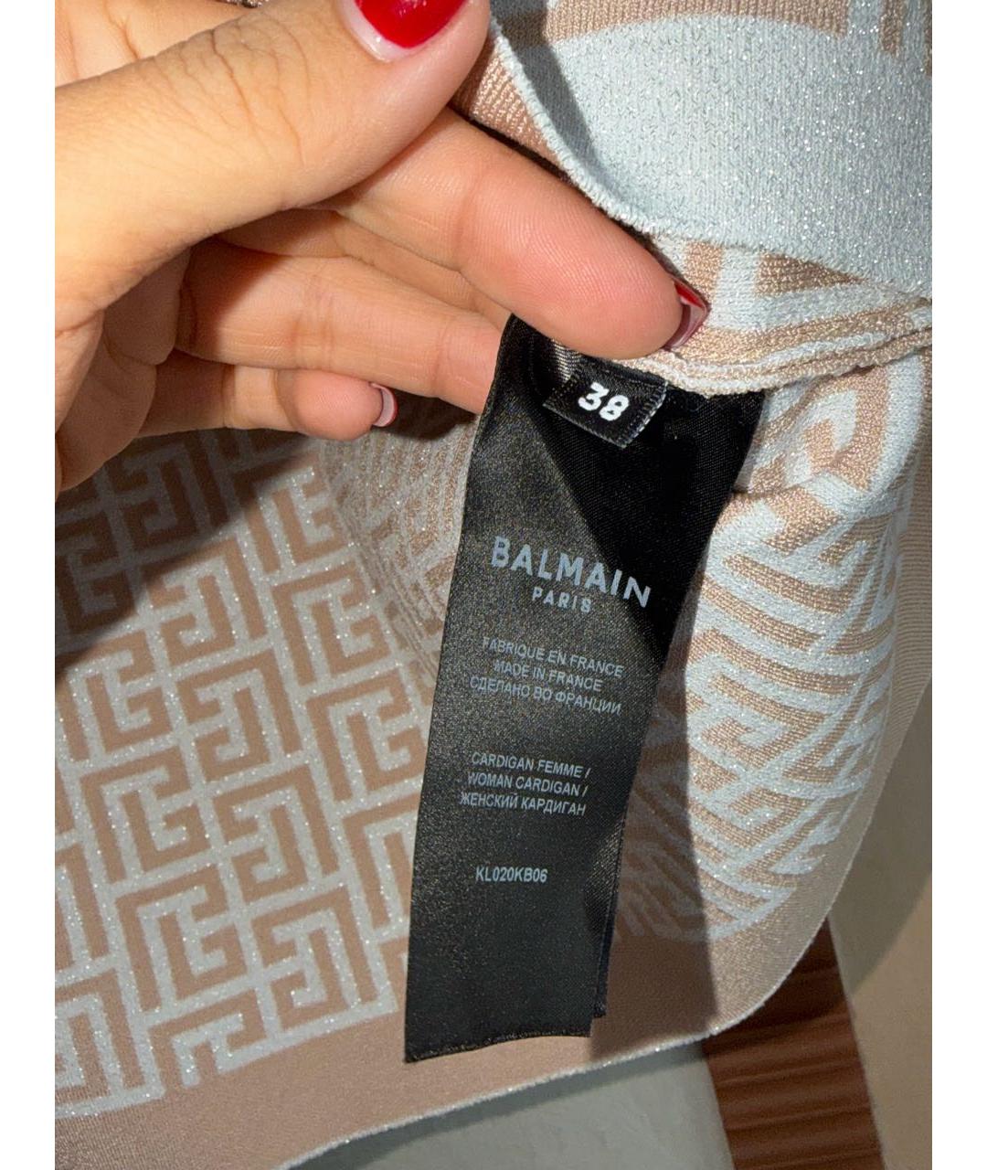 BALMAIN Бежевый вискозный костюм с юбками, фото 5