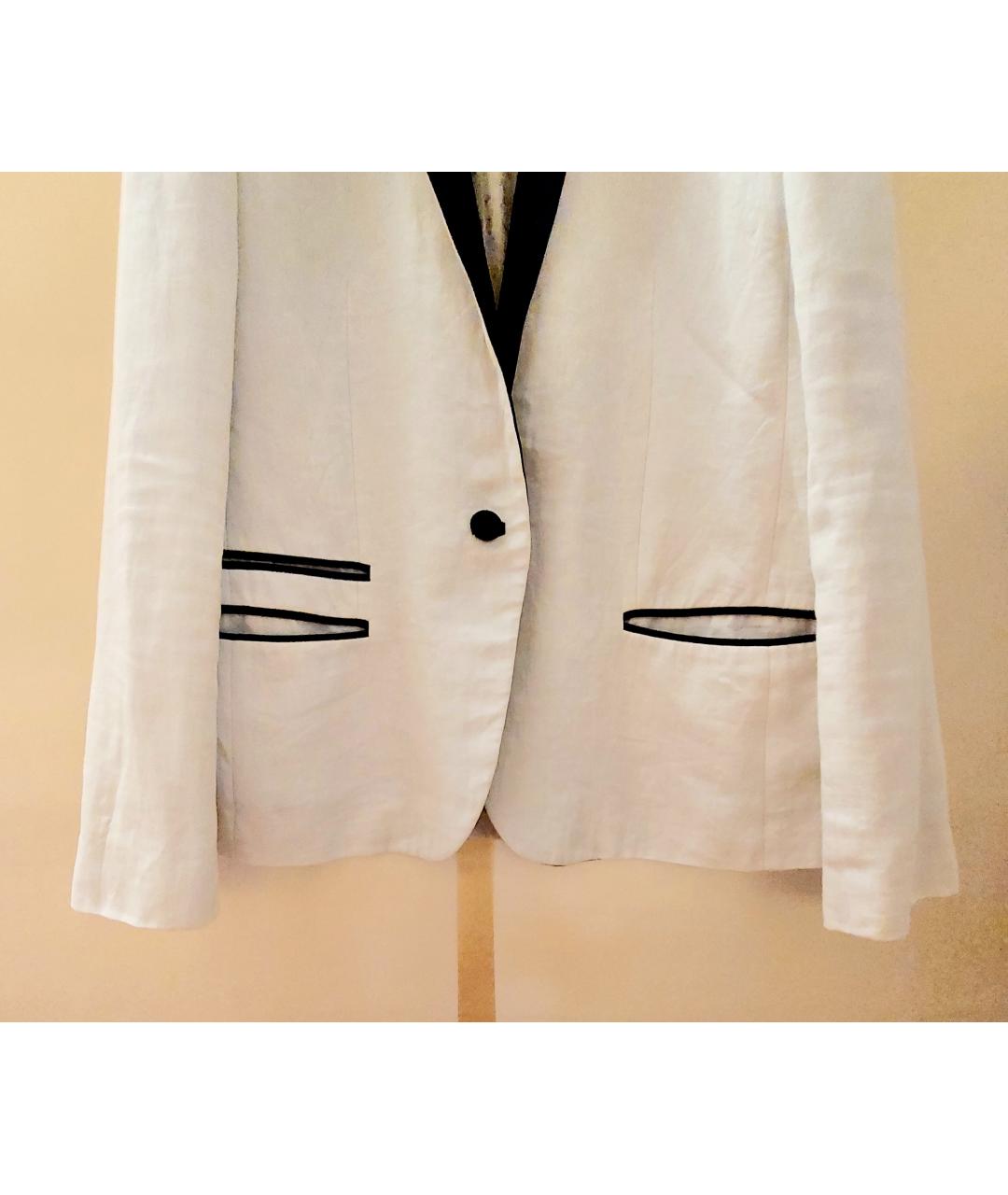 ZADIG & VOLTAIRE Белый льняной жакет/пиджак, фото 3