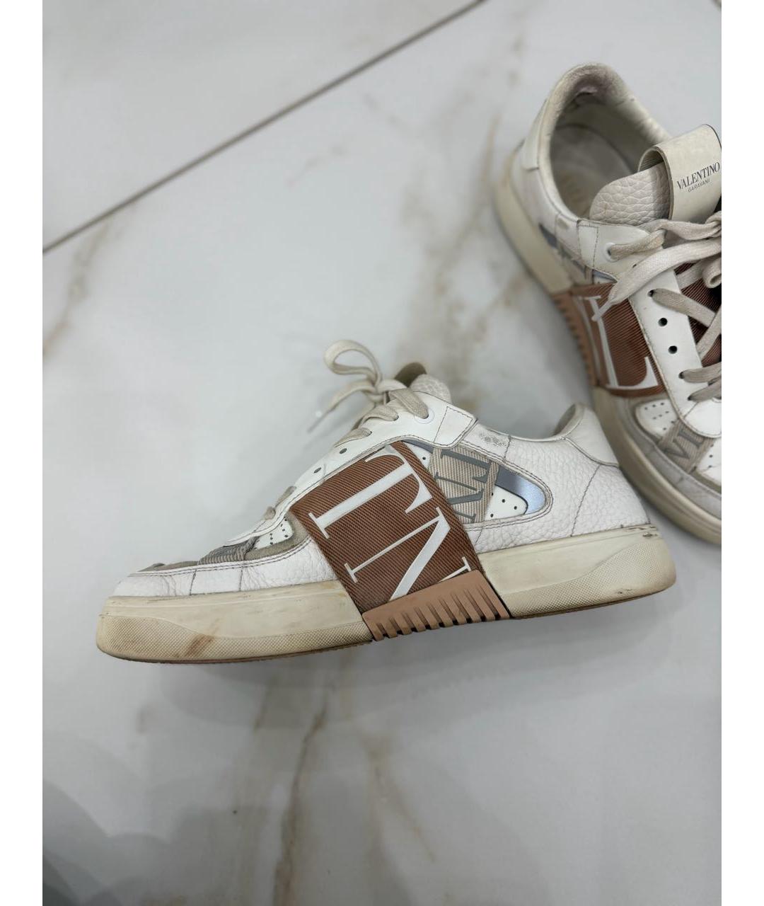 VALENTINO Белые кожаные кеды, фото 4