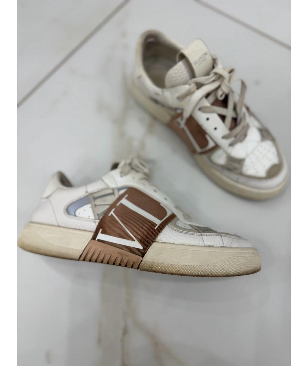 VALENTINO Белые кожаные кеды, фото 3
