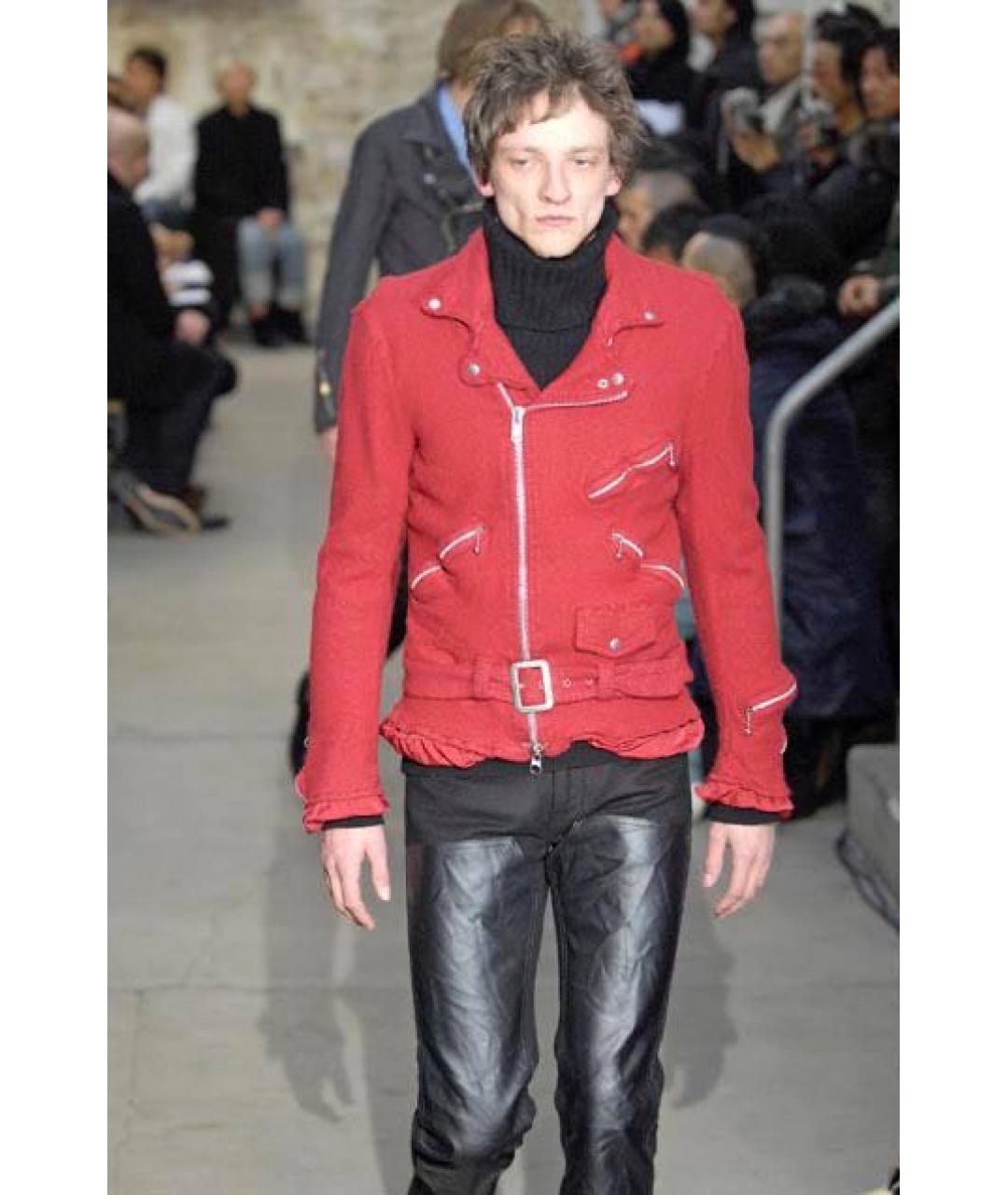 JUNYA WATANABE COMME DES GARÇONS Красная шерстяная куртка, фото 5