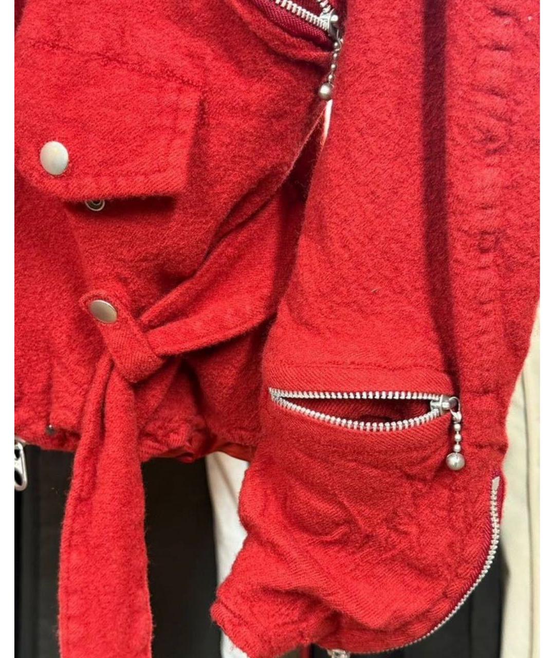 JUNYA WATANABE COMME DES GARÇONS Красная шерстяная куртка, фото 4