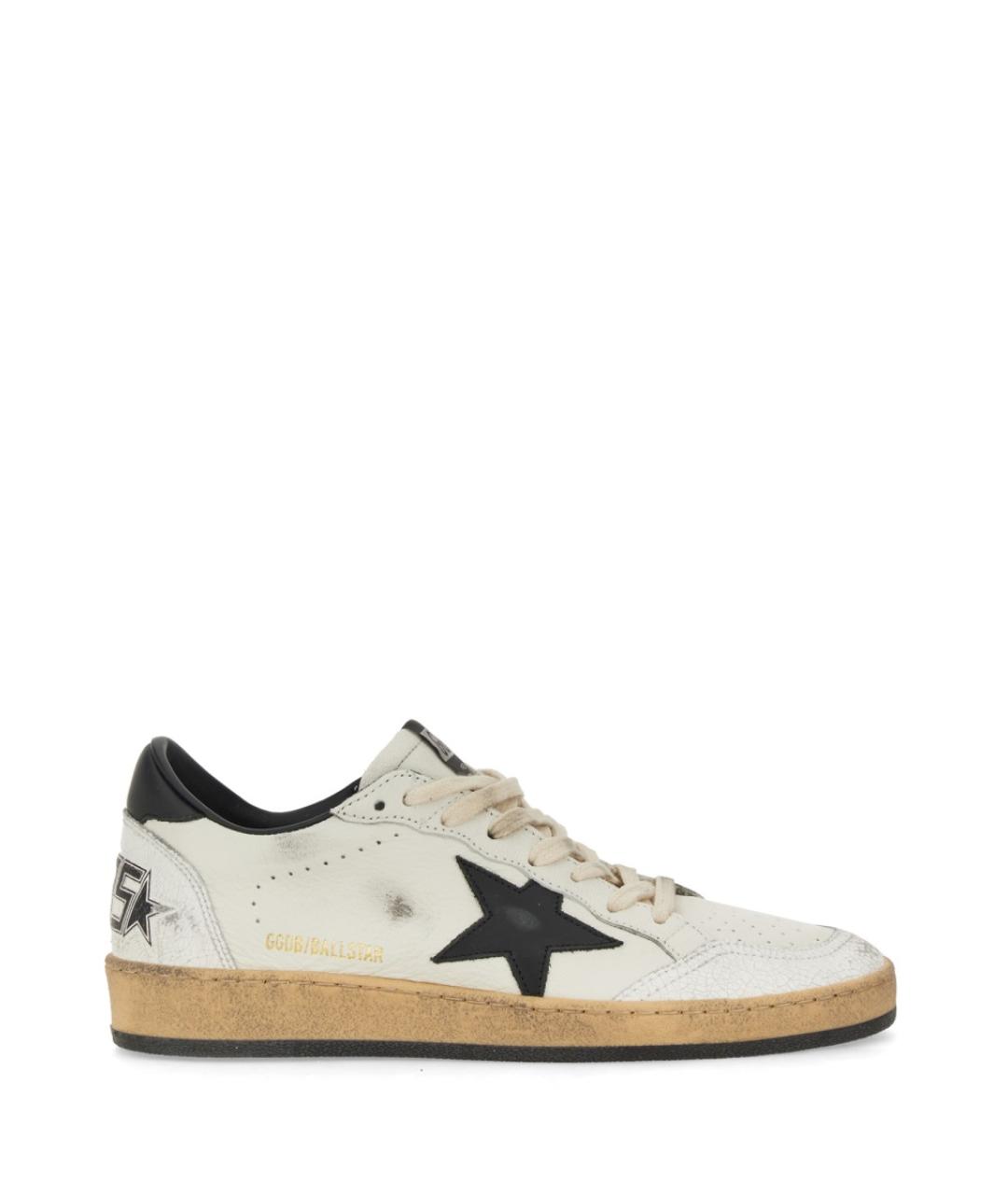 GOLDEN GOOSE Белые кожаные кроссовки, фото 1