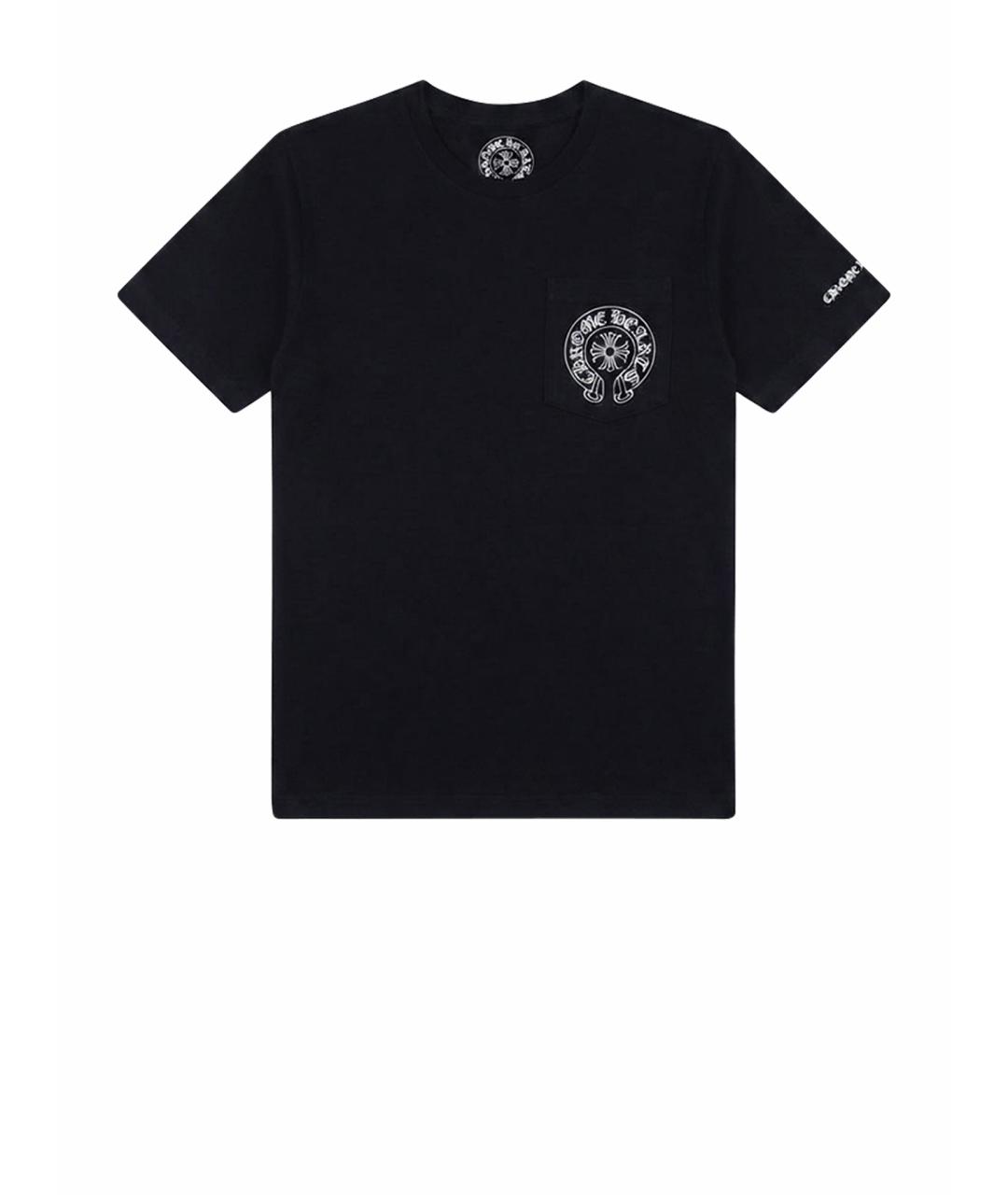 CHROME HEARTS Черная хлопковая футболка, фото 1