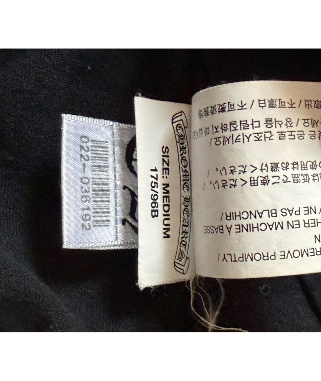 CHROME HEARTS Черная хлопковая футболка, фото 7