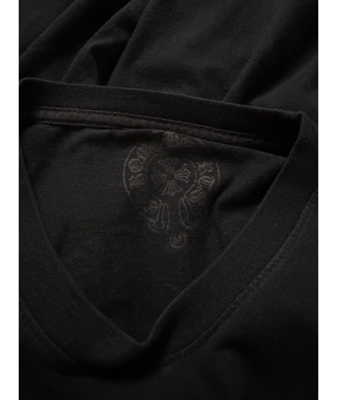 CHROME HEARTS Черная хлопковая футболка, фото 6