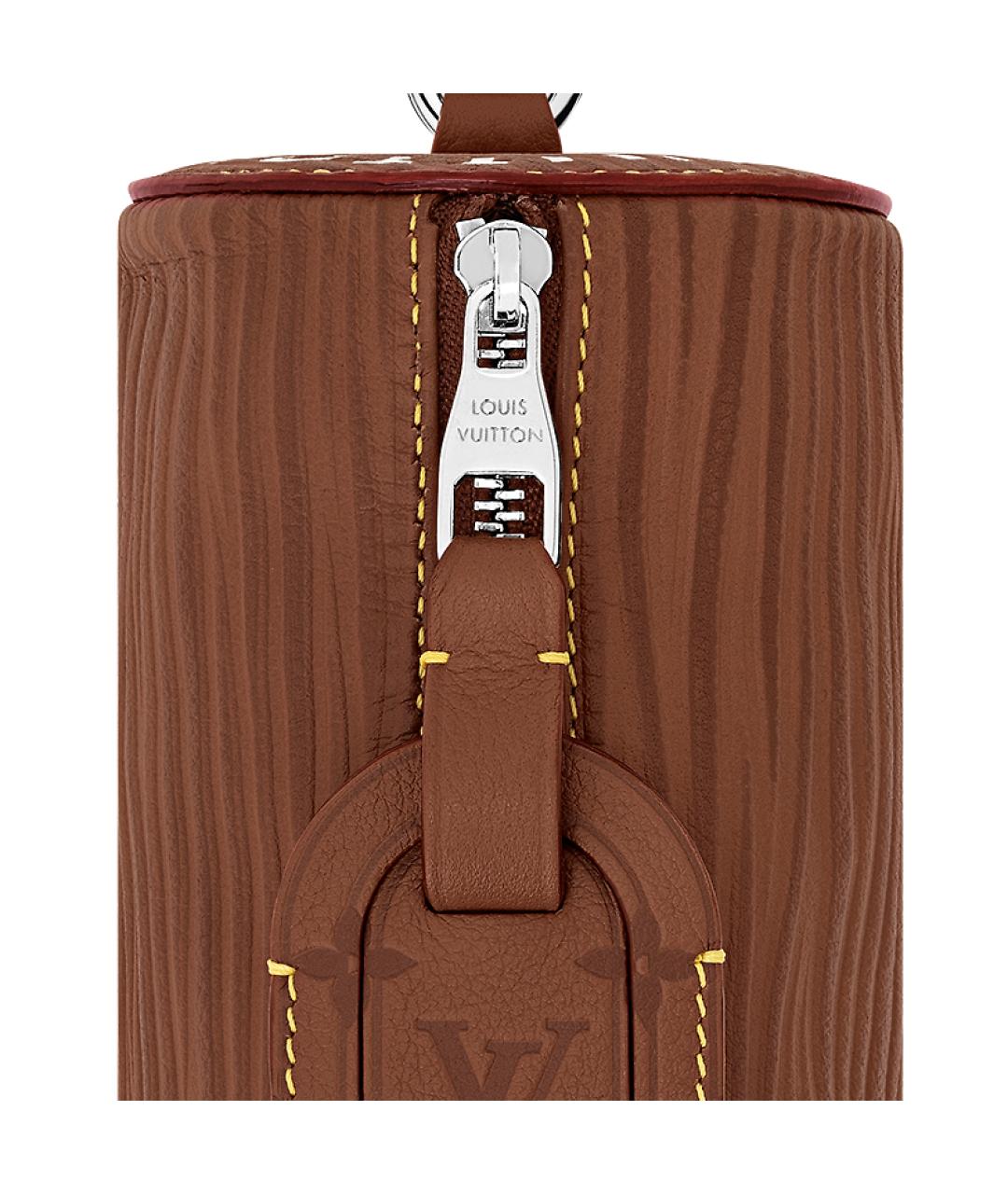 LOUIS VUITTON Коричневый брелок, фото 4