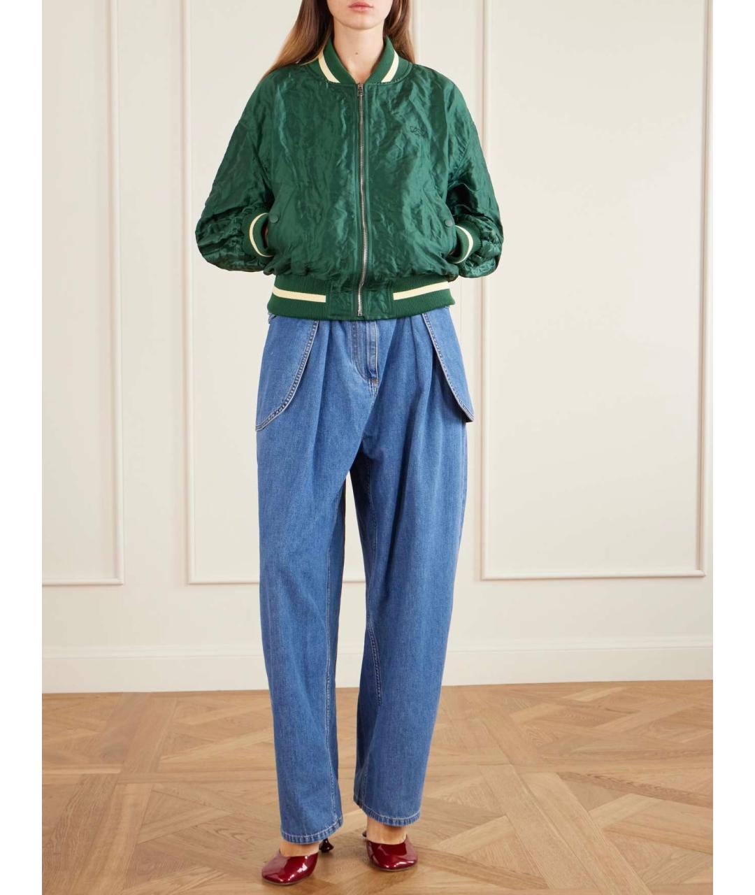 LOEWE Зеленая полиэстеровая куртка, фото 8