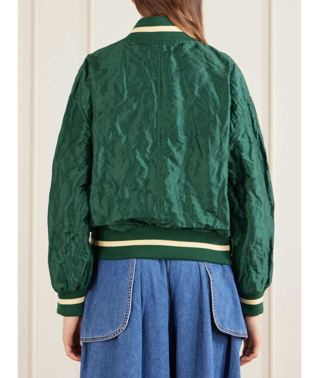 LOEWE Зеленая полиэстеровая куртка, фото 9
