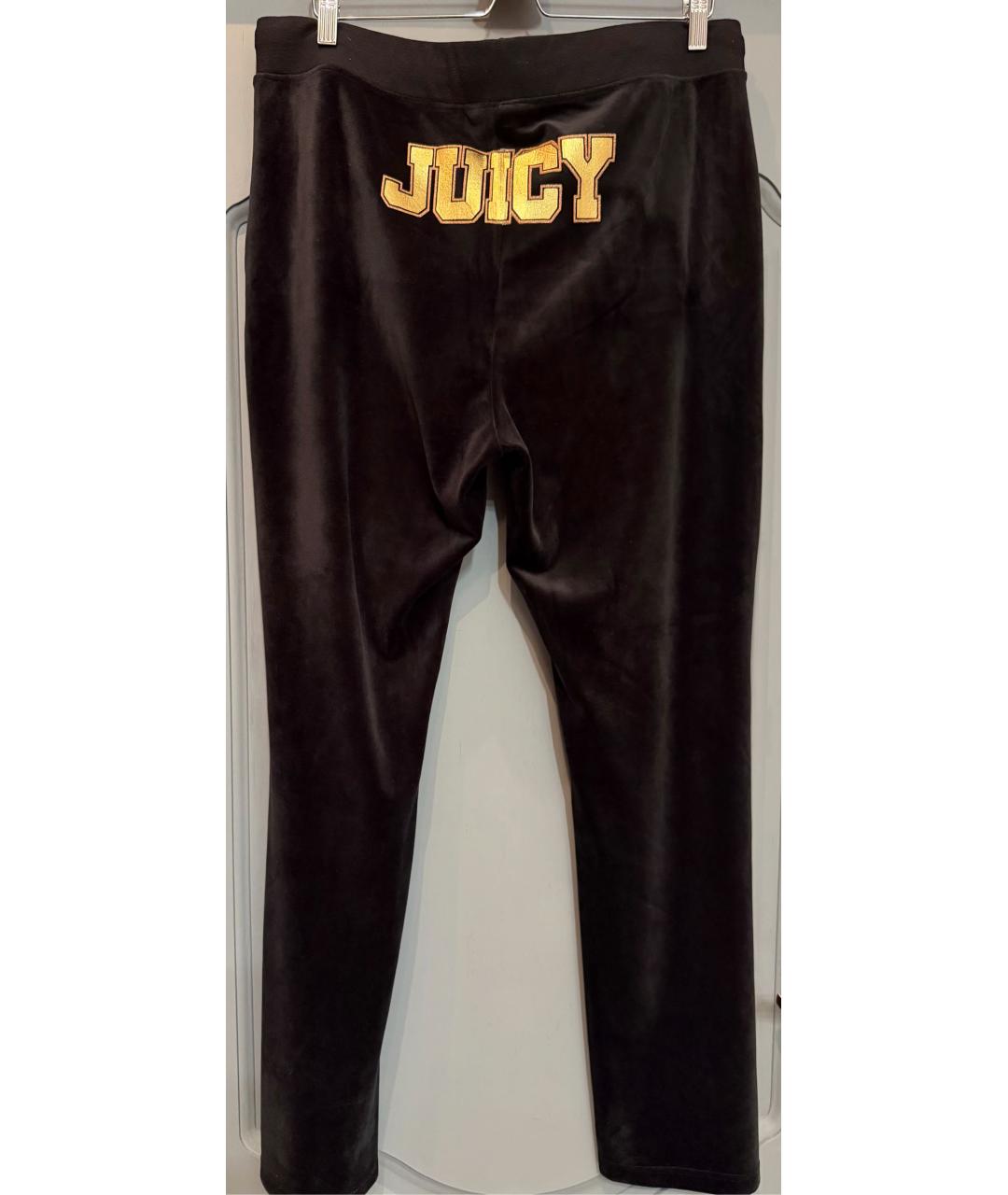 JUICY COUTURE Черные велюровые спортивные брюки и шорты, фото 2