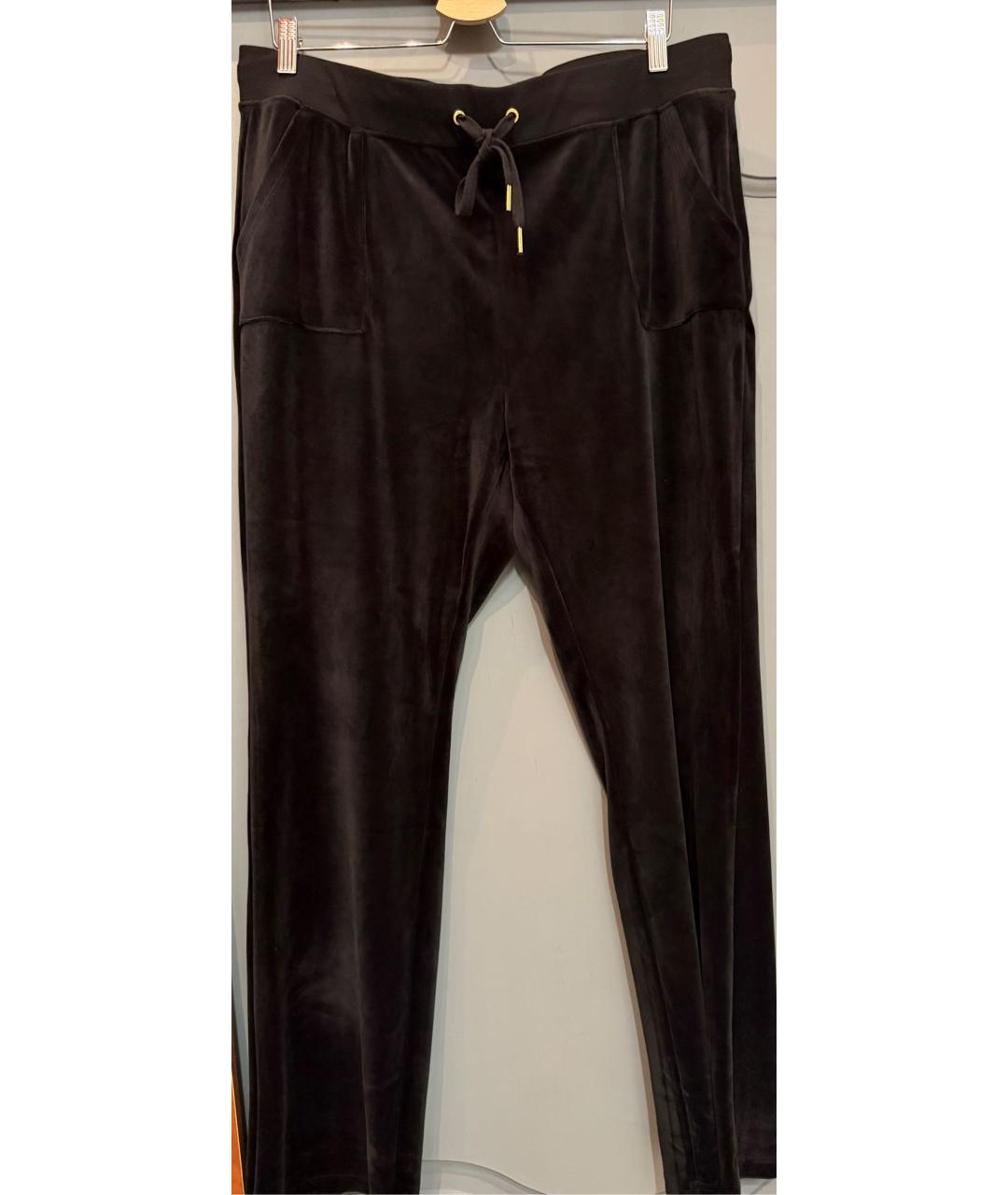JUICY COUTURE Черные велюровые спортивные брюки и шорты, фото 8