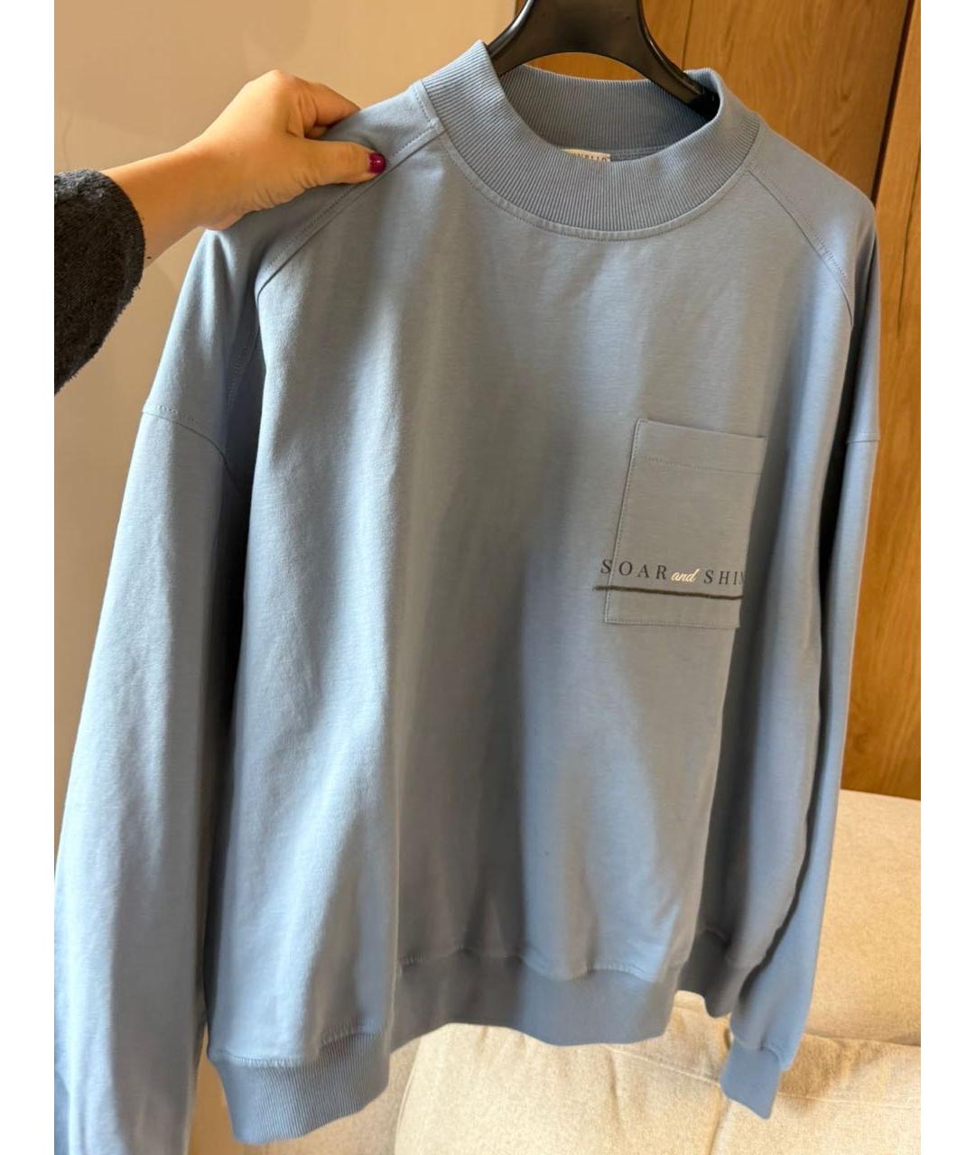 BRUNELLO CUCINELLI Голубой хлопковый спортивные костюмы, фото 5