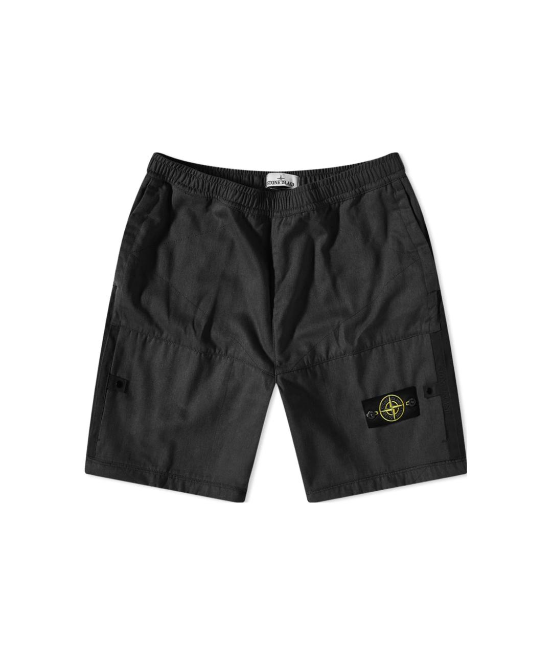 STONE ISLAND Черные шорты, фото 1