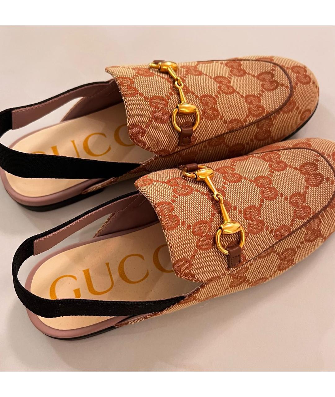 GUCCI Коричневые лоферы и мокасины, фото 3