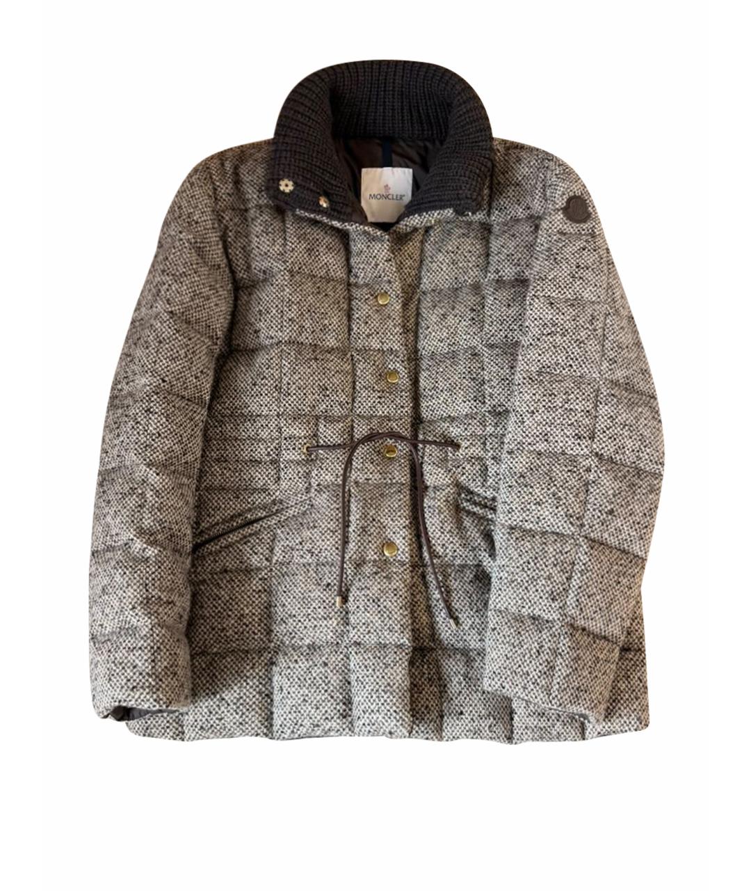 MONCLER Бежевый пуховик, фото 1