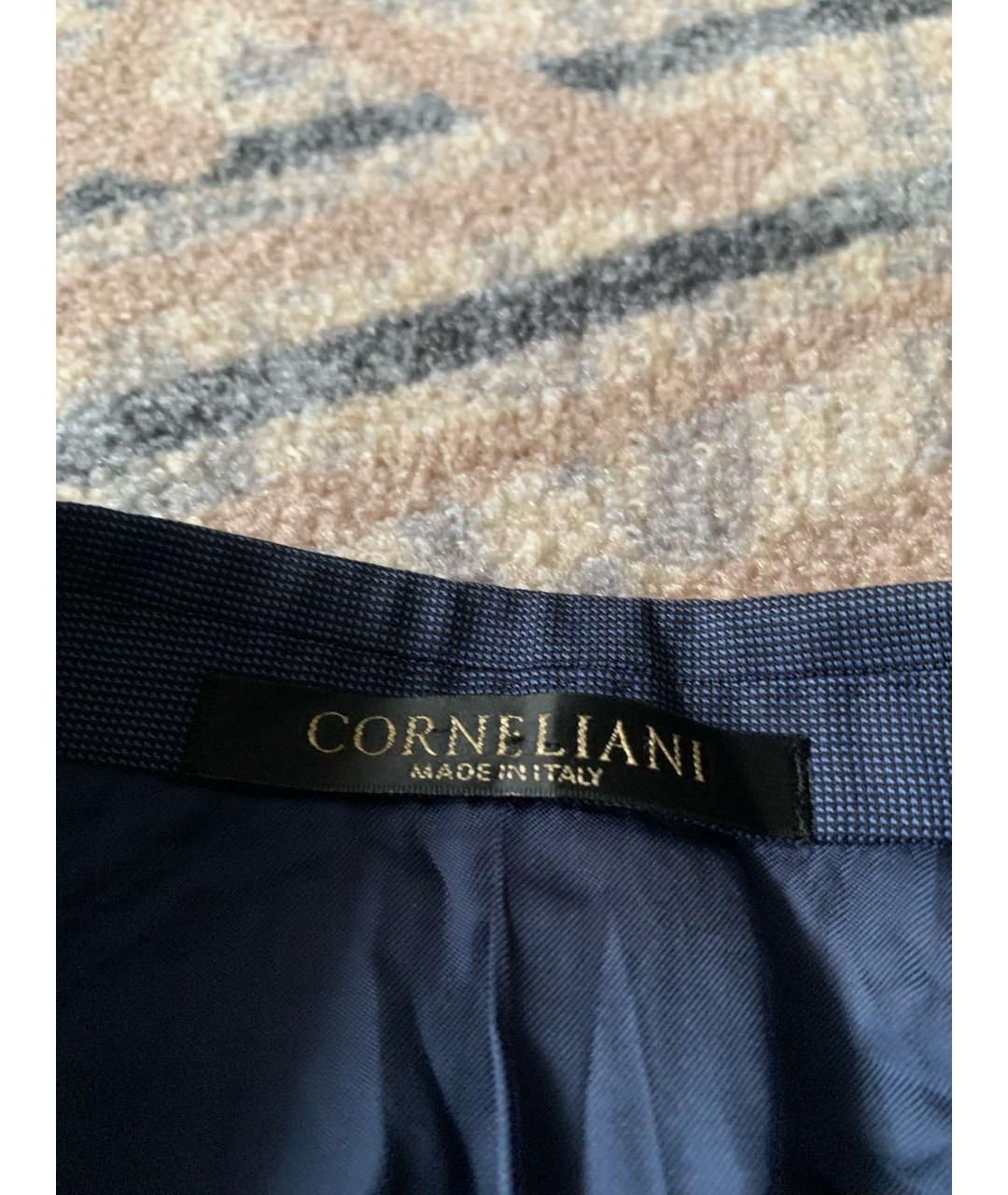 CORNELIANI Темно-синий шерстяной пиджак, фото 2