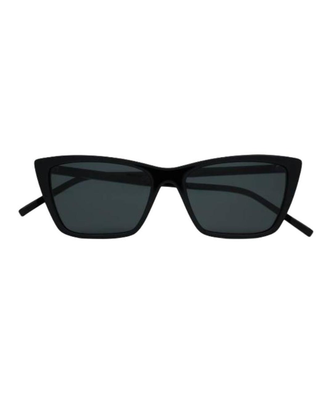 SAINT LAURENT Черные пластиковые солнцезащитные очки, фото 2