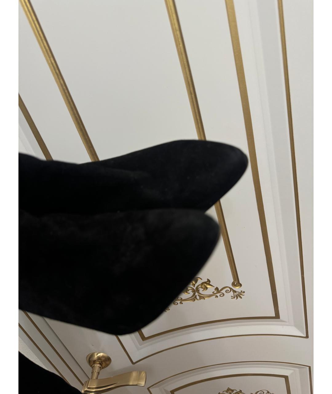 PIERRE BALMAIN Черные замшевые ботфорты, фото 2