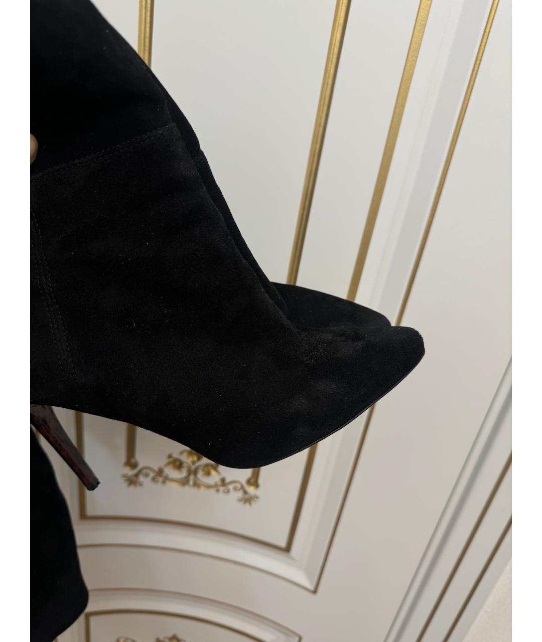 PIERRE BALMAIN Черные замшевые ботфорты, фото 3
