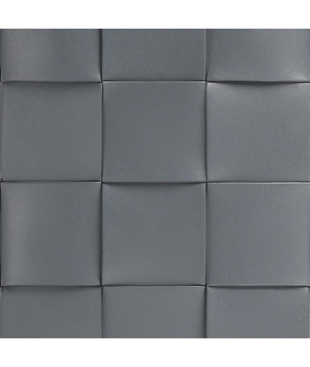 BOTTEGA VENETA Серая кожаная сумка на плечо, фото 5